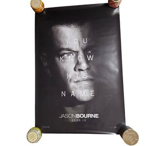 Jason Bourne 2016 Promo Movie Poster 27x40 Matt Damon Tommy Lee Jones Action